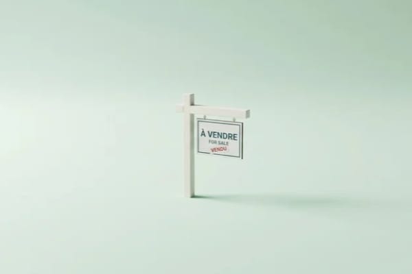 Un panneau à vendre